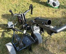 electric golf trolly and batteries