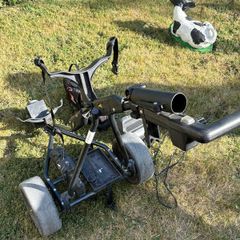 electric golf trolly and batteries