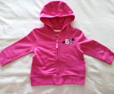 Mothercare Baby Girl Pink Zip-up Hoody