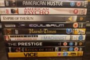 Christian Bale DVD Collection Bundle Vice The Prestige Machinist American Psycho Etc