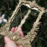 Photo Frame Vintage Brass Rectangular Decorative Desk Picture Holder Image 9