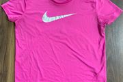 Ladies Pink Nike Dri-fit Top