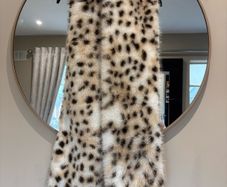 animal faux fur scarf