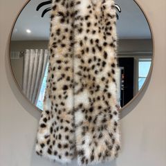 animal faux fur scarf