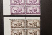 Ireland 1960.World Refugee Year.Two Corner Blocks of four Stamps.MNH.