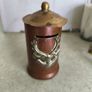 Vintage Art Style Copper and Brass Hand Made Money Box . Image 7