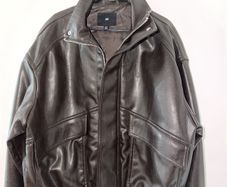 H&M Bomber leather jacket