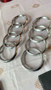 Genuine Audi Front Grille Chrome Rings Emblem Badge - OEM