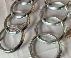 Genuine Audi Front Grille Chrome Rings Emblem Badge - OEM
