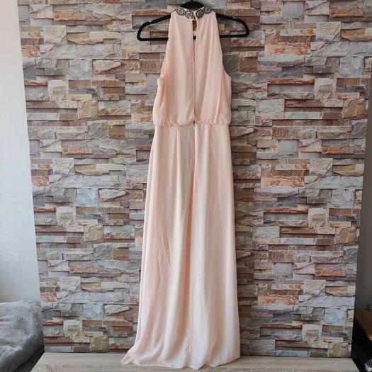Miss Selfridge Peach Maxi dress size 8