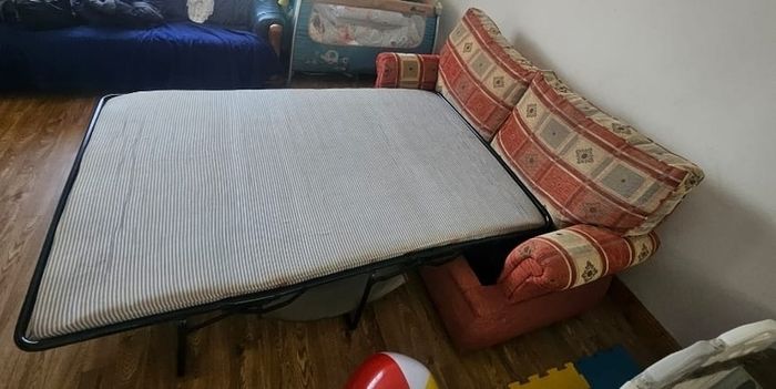 2 Seater fold out Sofa bed with inbuilt mattress