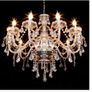 Elegant Crystal Chandelier Light 10 Arms  Crystal Ceiling Pendant Lamp Image 5