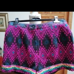 ASOS beautiful woven boho shorts, quality Material, full lined. Never worn.
