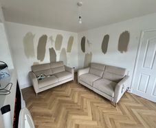 Two Natuzzi 2 seater sofa (Inc recliner)