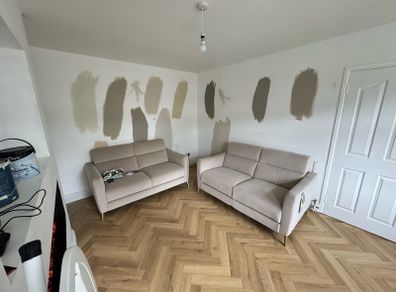 Two Natuzzi 2 seater sofa (Inc recliner)