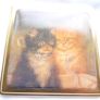 Vintage Case Mirror/compact Square 2 Mirrors Image 4