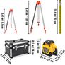 VEVOR 360 Rotary Laser Level Kit W/ Tripod & Staff Self-Leveling 500m Vertical Horizontal Scanning Measurement Construction Tool Image 8