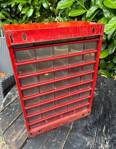 Vintage Plasco Metal Framed Storage Cabinet