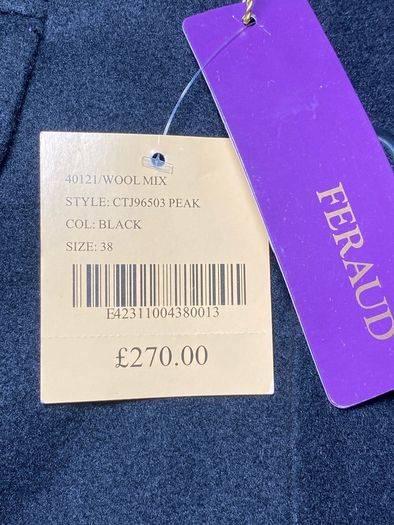 BNWT Feraud Mens Wool Mix Jacket Size 38