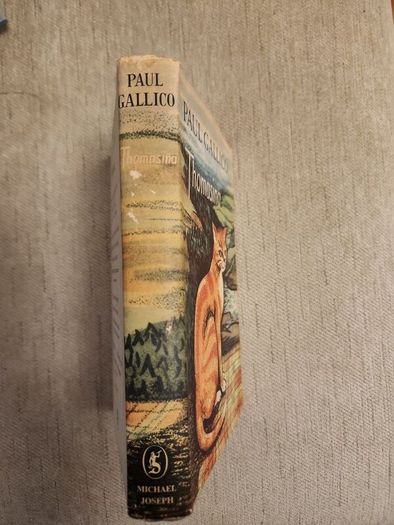 Paul Gallico books. Flowers  for Mrs Harris, Thomasina, and The small miracle. All hardback with dustjacket in good condition. Thomasina is a first edition.35