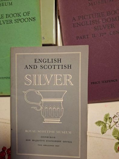 10 x Vintage1920's / 60's  Books on old silver from the 18th century