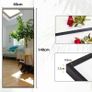 Full Length Mirror 140x40cm Free Standing, Hanging or Leaning, Large Floor Mirror with Black Aluminum Alloy Frame for Living Room or Bedroom Image 5