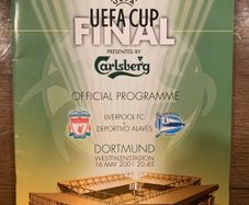 2001 Uefa Cup Final Official Programme  Liverpool Fc V Deportivo Alaves