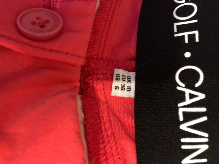 Ladies golf trousers Calvin Klein size 10