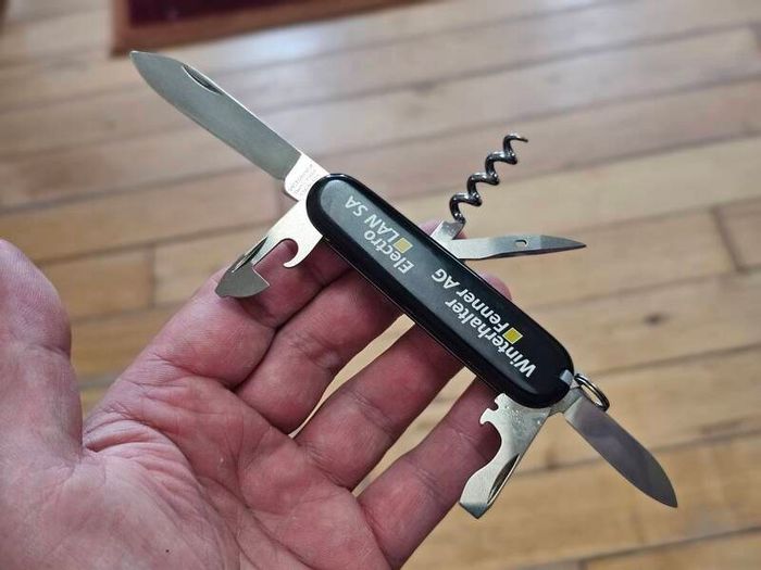 Victorinox Tourist with Swiss Advertising Handles Collectable 84mm Swiss Army Knife
