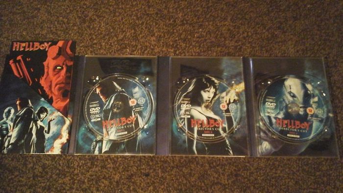 Hellboy 3 disc dvd boxset,directors cut.