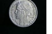 Post World War 2 French aluminium coins (listed)