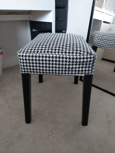 Ikea Sakarias dressing table stool with removable cover