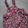 Vintage, Made In USA, 80's OshKosh B'gosh Floral Denim Overalls/Dungarees. Rare. Image 2