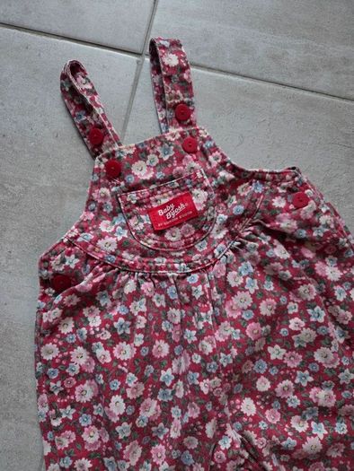 Vintage, Made In USA, 80's OshKosh B'gosh Floral Denim Overalls/Dungarees. Rare.