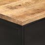 Sideboard 100x35x77 cm Solid Rough Mango Wood Image 2