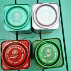 Vintage tea caddies (4) Jacksons of Picadilly