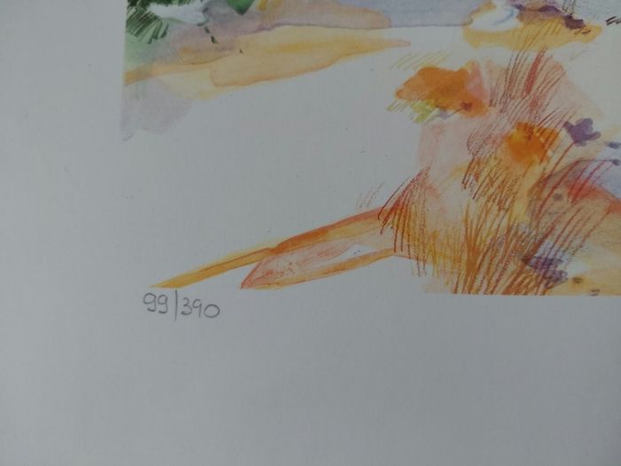 Limited edition lithograph French Landscape 9 by Ella Fort 99/390