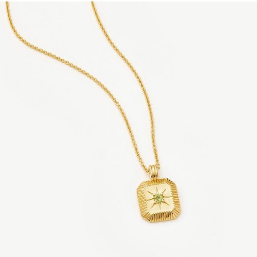 August Birthstone Necklace
