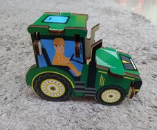 wooden tractor puzzle