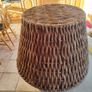 Vintage Rattan Basket Bowl Image 8