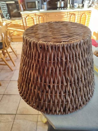 Vintage Rattan Basket Bowl