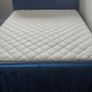 Double bed ith storage plush blue/mattress included bought at xmas too big for room Image 4