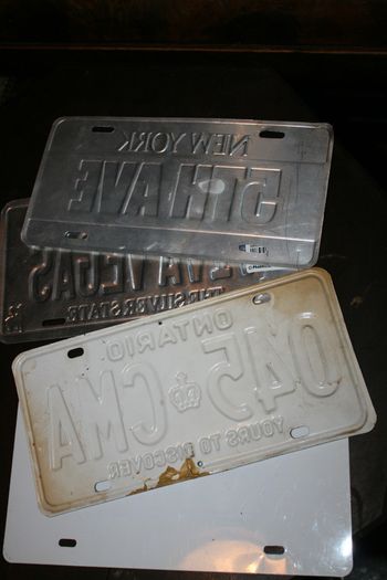 Various States, License Plate, 25 each AMERICAN  LICENSE PLATE