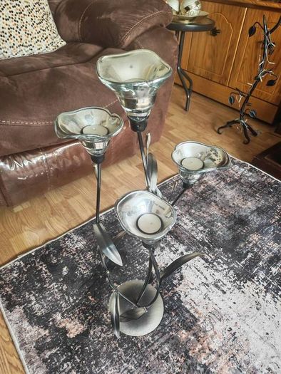 Silver Candle Holder