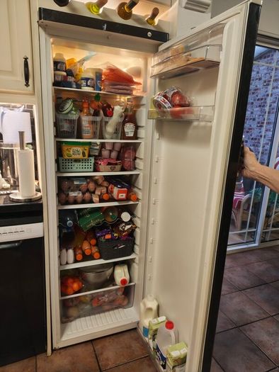larder  tall fridge  zanussi