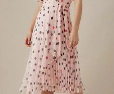 New Without Tags Karen Millen Royal Ascot Polka Dot Midi Dress RRP 270