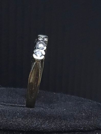 Vintage 9ct Gold Seven Stone Half Eternity Ring Size 61