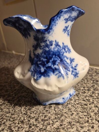 Antique Flow Blue Vase Doreen W.H.Grindley