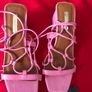 Ladies pink shoes size 4 Image 6