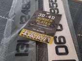 3D gel & 4d number plates